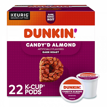 Candy'd Almond Coffee K-Cups, 0.35 oz, 22/Box (5000375651)