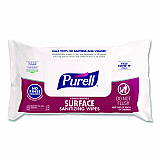 Foodservice Surface Sanitizing Wipes, 1-Ply, 7.4 x 9, Fragrance Free, White, 72 Wipes/Resealable Pack (937112)