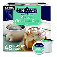 Classic Cinnamon Roll Coffee K-Cups, 0.33 oz, 48/Box (24297522)