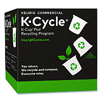 K-Cycle K-Cup Pod Recycling Station, Plastic, Black/Green/White, 5/Pack (5000350630)