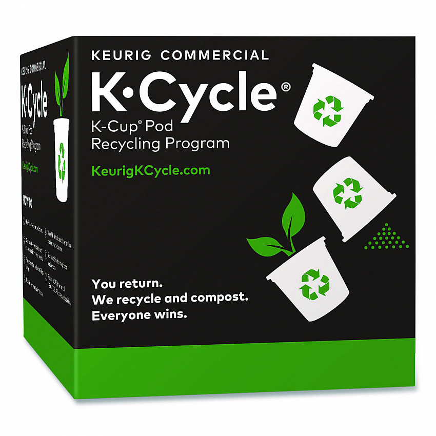 K-Cycle K-Cup Pod Recycling Station, Plastic, Black/Green/White, 5/Pack (5000350630)