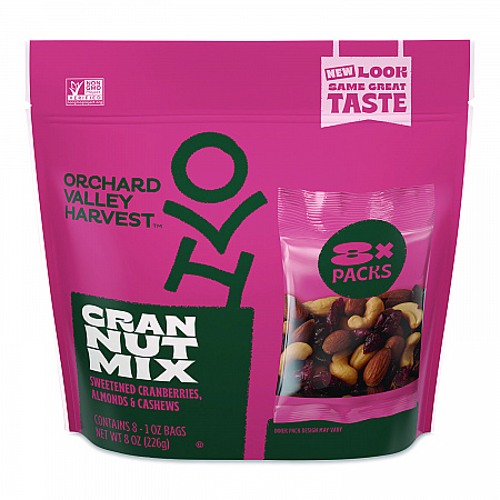 Cranberry Nut Mix, (8) 1 oz Bags (JOH36414)