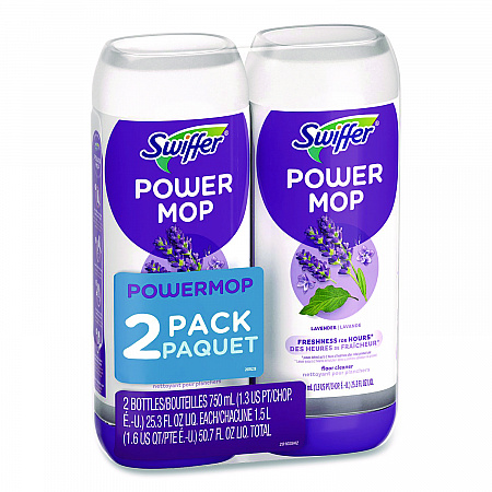 PowerMop Refill Cleaning Solution, Lavender Scent, 25.3 oz Refill Bottle, 2/Pack (08423)