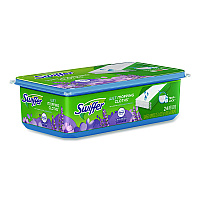 Sweeper TRAP + LOCK Wet Mop Cloth, 8 x 10, White, Lavender Scent, 24/Pack (15846)