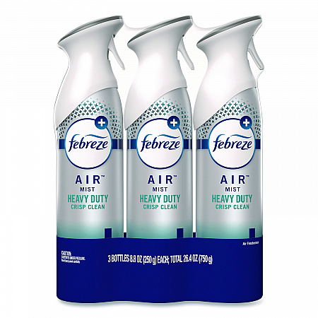 AIR, Heavy-Duty Crisp Clean, 8.8 oz Aerosol Spray, 3/Pack (74601)