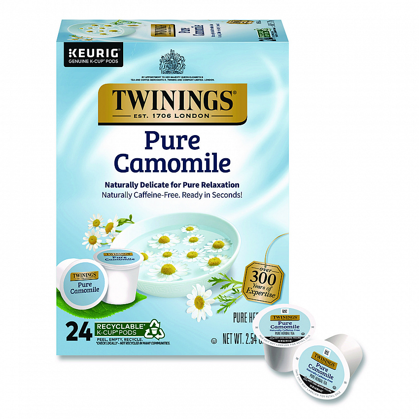 Tea K-Cups, Pure Camomile, 0.11 oz, 24/Box (TNA85790)