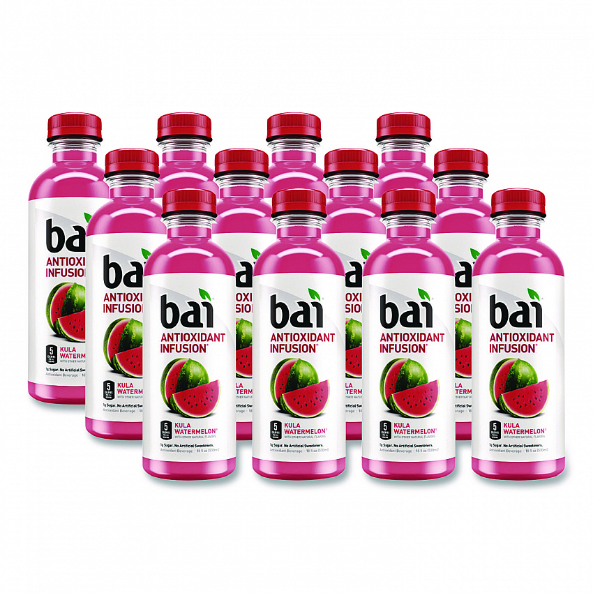 Antioxidant Infused Beverage, Kula Watermelon 18 oz Bottle, 12/Carton (2712517)