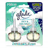 Plugin Scented Oil Refill, Sky and Sea Salt, 0.67 oz, 2/Pack (337880)