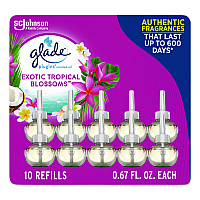 Plugin Scented Oil Refill, Exotic Tropical Blossoms, 0.67 oz, 10/Pack (353730)