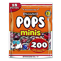 Pops Minis, Assorted Flavors, 36 oz Bag, 200 Pieces (324679)