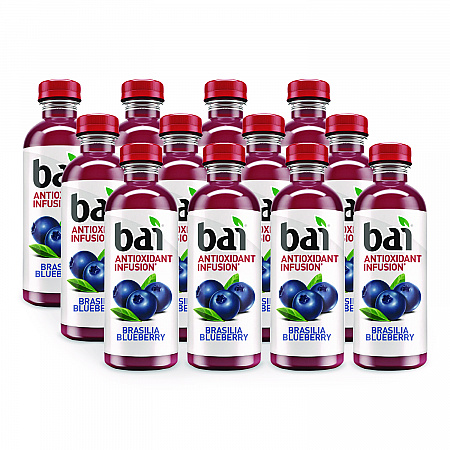 Antioxidant Infused Beverage, Brasilia Blueberry, 18 oz Bottle, 12/Carton (2712518)