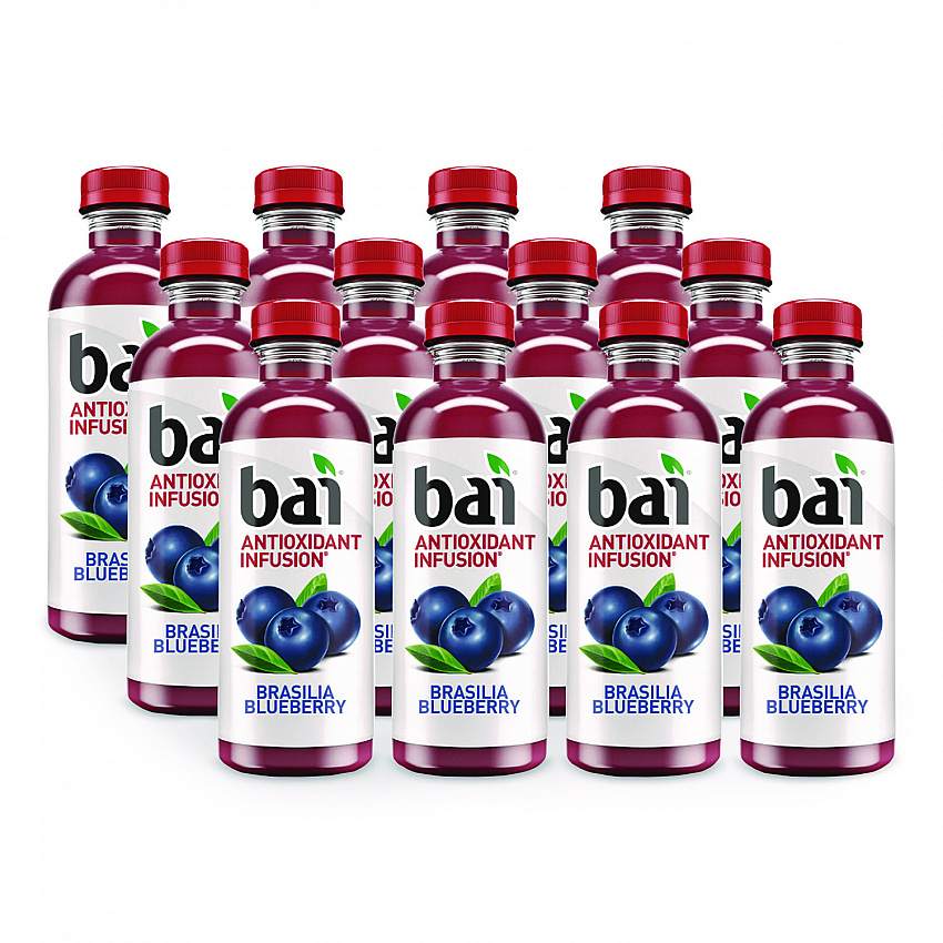 Antioxidant Infused Beverage, Brasilia Blueberry, 18 oz Bottle, 12/Carton (2712518)