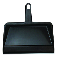 Value-Plus Dustpan, 12" x 11", Polypropylene, Black (710)