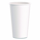 Paper Hot Cups, 16 oz, White, 50/Pack (316WPK)