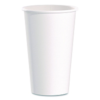 Paper Hot Cups, 16 oz, White, 50/Pack (316WPK)