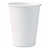 Paper Hot Cups, 12 oz, White, 50/Pack (412WNPK)