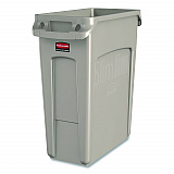Slim Jim with Venting Channels, 16 gal, Plastic, Beige, 4/Carton (1971259CT)