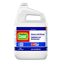 Cleaner with Bleach, Liquid, One Gallon Bottle (02291)