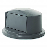BRUTE Dome Top Swing Door Lid for 32 gal Waste Containers, 22.75" Diameter x 12.25h, Gray (263788GY)