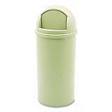 Marshal Classic Container, 15 gal, Plastic, Beige (816088BG)