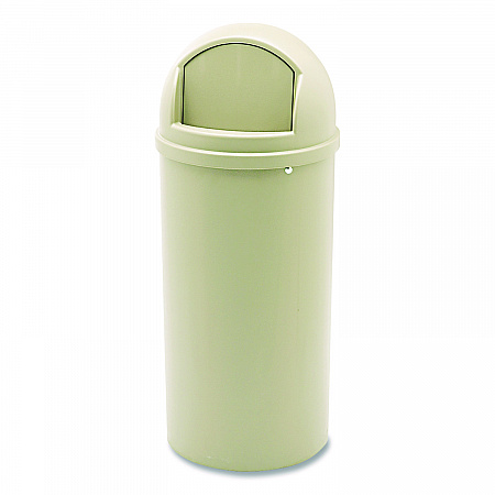 Marshal Classic Container, 15 gal, Plastic, Beige (816088BG)