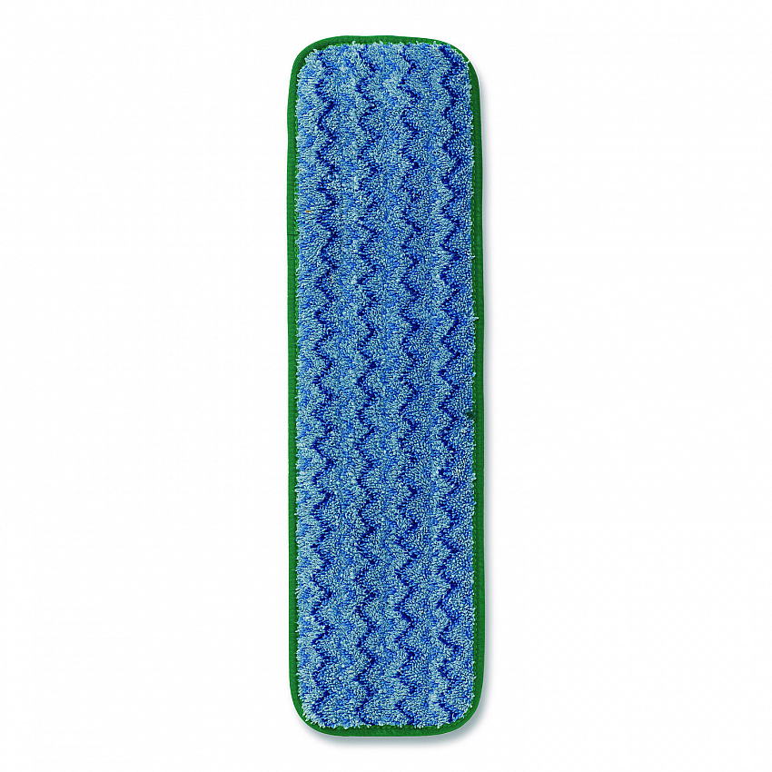 Microfiber Wet Mopping Pad, 18.5" x 5.5" x 0.5", Green, 12/Carton (Q410GRECT)