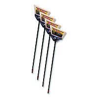 MaxiPlus Professional Angle Broom, 51" Length, Black, 4/Carton (91351CT)