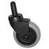 Rubbermaid Commercial Replacement Swivel Bayonet Casters, 3" Wheel, Thermoplastic Rubber, Black (FG7570L20000)
