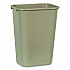 Deskside Plastic Wastebasket, 10.25 gal, Plastic, Beige (295700BG)