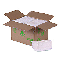 WorldView Vanguard Rectangular Container, 32 oz, 4.71 x 7.01 x 1.04, White, Sugarcane Fiber, 400/Carton (EPSCRC32NFA)