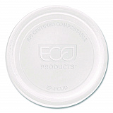 Compostable Clear PLA Plastic Portion Cup Lids, Fits 2 oz to 4 oz Portion Cups, Clear, 2,000/Carton (EPPCLID)