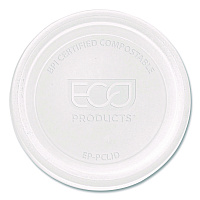 Compostable Clear PLA Plastic Portion Cup Lids, Fits 2 oz to 4 oz Portion Cups, Clear, 2,000/Carton (EPPCLID)