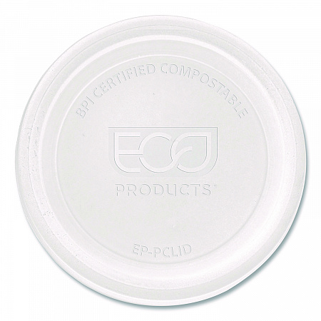 Compostable Clear PLA Plastic Portion Cup Lids, Fits 2 oz to 4 oz Portion Cups, Clear, 2,000/Carton (EPPCLID)