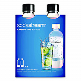 Carbonating Bottle Twin Pack, Plastic, 33 oz, Clear/Black (1042221010)