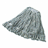 Super Stitch Finish Mop Heads, Cotton/Rayon/Synthetic, Blue/White (FGD51306WH00)