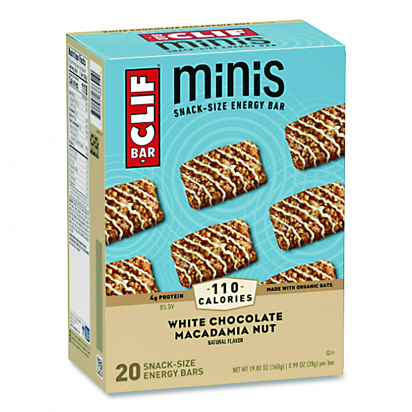 Energy Bar Minis, White Chocolate Macadamia Nut, 1 oz Bar, 20/Box (CCC37295)