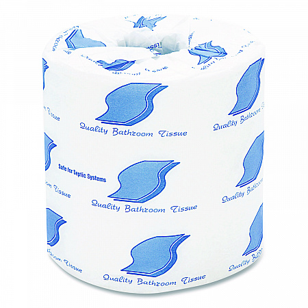 Bath Tissue, Septic Safe, 2-Ply, White, 420 Sheets/Roll, 96 Rolls/Carton (800)