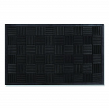 Parquet Scraper Mat, Black Blade Ribbed Rubber Surface, 36" x 60" (PARQUET3X5)