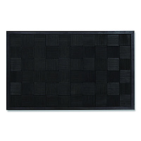 Parquet Scraper Mat, Black Blade Ribbed Rubber Surface, 36" x 60" (PARQUET3X5)