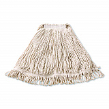 Super Stitch Cotton Looped End Wet Mop, Large, 1" White Headband (FGD11306WH00)