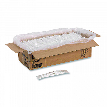 Mediumweight Polypropylene Cutlery, Fork/Knife/Teaspoon, Plastic, White, 250/Carton (CMP26C)