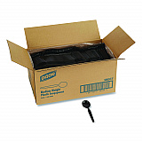 Mediumweight Polystyrene Cutlery, Soup Spoon, Plastic, Black, 1,000/Carton (SM517)