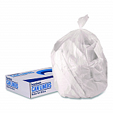 Low-Density Waste Can Liners, 16 gal, 0.5 mil, 24 x 32, Clear, Perforated Roll, 500/Carton (243205CL)