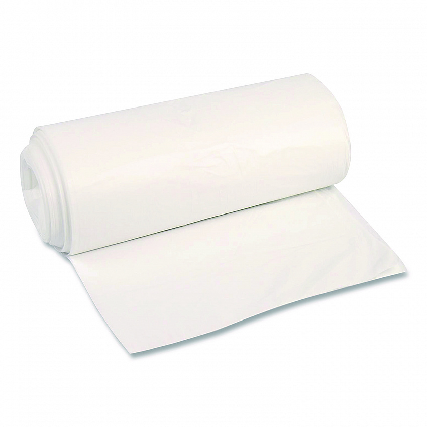High-Density Can Liners, 56 gal, 16 mic, 43 x 48, Natural, Perforated Roll, 200/Carton (434816R)