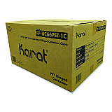 PET Plastic Hinged Container, 6 x 6 x 3.3, Clear, Plastic, 500/Carton (FPHC66PET1C)