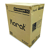Polypropylene Plastic Hinged Container, 6 x 6 x 3, Black/Clear, Plastic, 50/Pack, 6 Packs/Carton (FPPHC66PP1C)