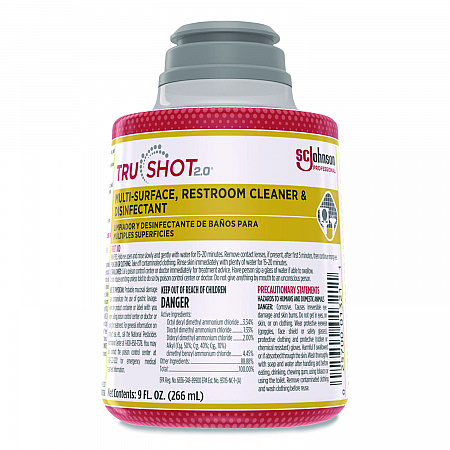 TruShot 2.0 Disinfectant Multisurface Cleaner, Fresh Scent, 9 oz Cartridge, 4/Carton (379850)