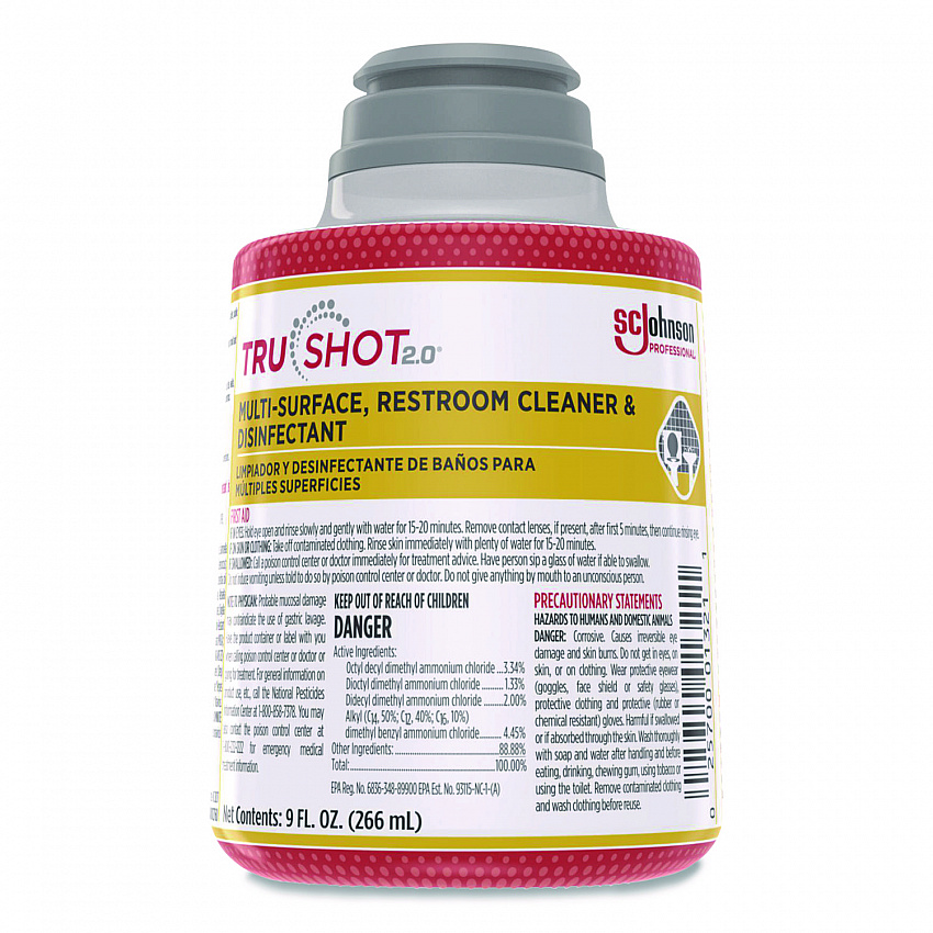 TruShot 2.0 Disinfectant Multisurface Cleaner, Fresh Scent, 9 oz Cartridge, 4/Carton (379850)