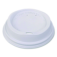 Hot Beverage Paper Cup Lids 10 oz, Fits FLAVIA 10 oz Paper Cup, White, 100/Sleeve, 10 Sleeves/Carton (25200019)
