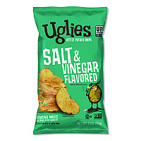Kettle Potato Chips, Salt and Vinegar, 2 oz Bags, 24/Carton (DFN26104)